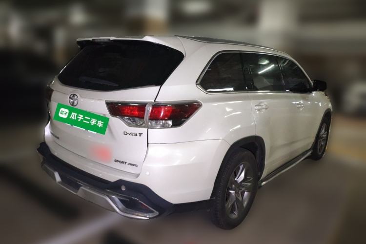 Used Toyota Highlander 2015 2.0T Four-Wheel Drive Luxury Edition 7-Seater Rear Right 45 Deg