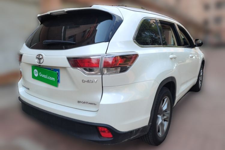 Used Toyota Highlander 2015 2.0T Four-Wheel Drive Luxury Edition 7-Seater Rear Right 45 Deg