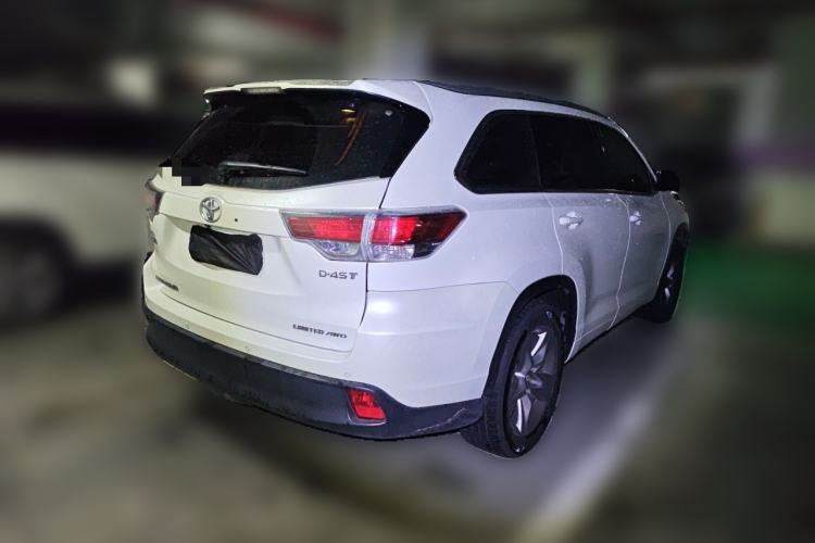 Used Toyota Highlander 2015 2.0T Four-Wheel Drive Ultimate Edition 7-Seater Rear Right 45 Deg