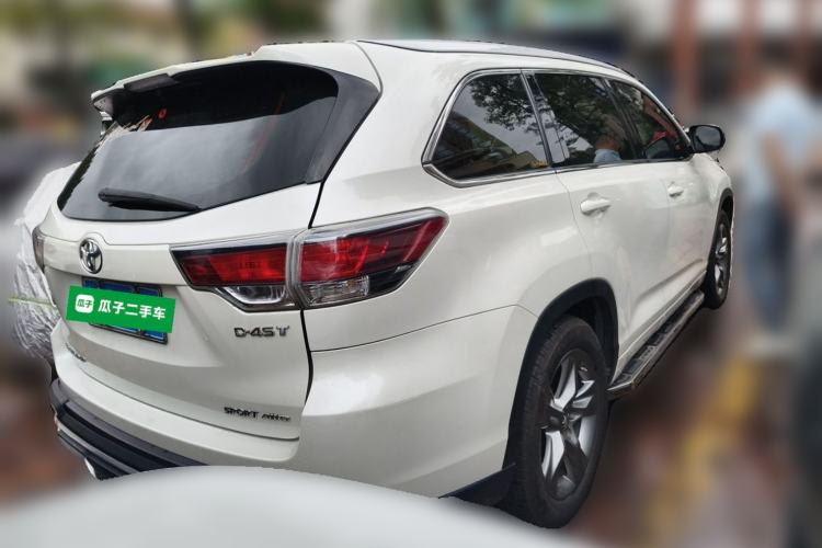 Used Toyota Highlander 2015 2.0T Four-Wheel Drive Luxury Edition 7-Seater Rear Right 45 Deg