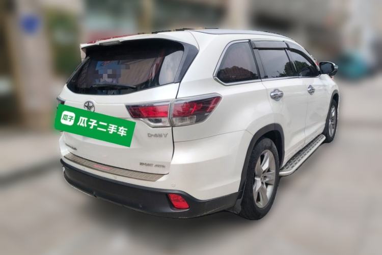 Used Toyota Highlander 2015 2.0T Four-Wheel Drive Luxury Edition 7-Seater Rear Right 45 Deg