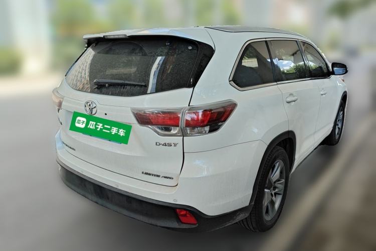 Used Toyota Highlander 2015 2.0T Four-Wheel Drive Ultimate Edition 7-Seater Rear Right 45 Deg