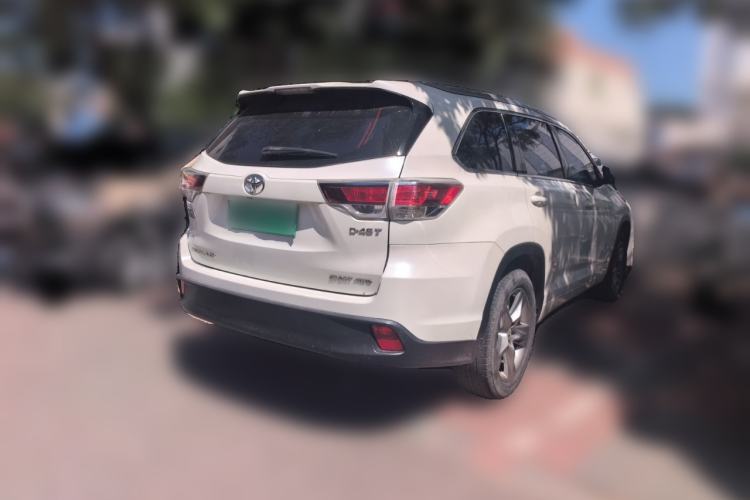 Used Toyota Highlander 2015 2.0T Four-Wheel Drive Luxury Edition 7-Seater Rear Right 45 Deg