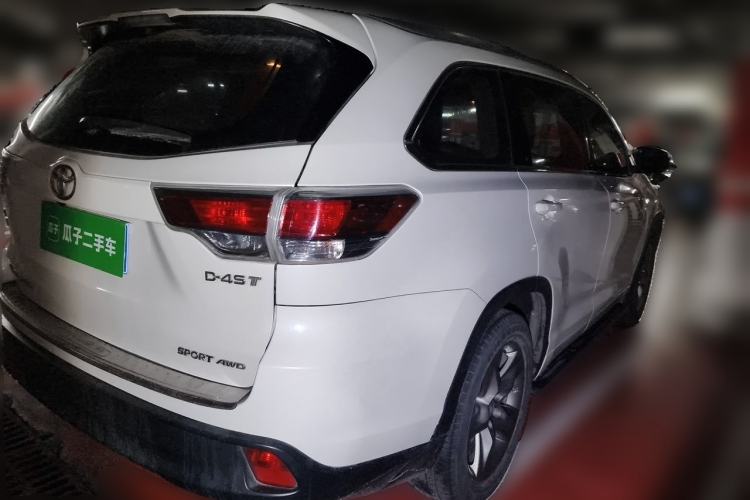 Used Toyota Highlander 2015 2.0T Four-Wheel Drive Luxury Edition 7-Seater Rear Right 45 Deg