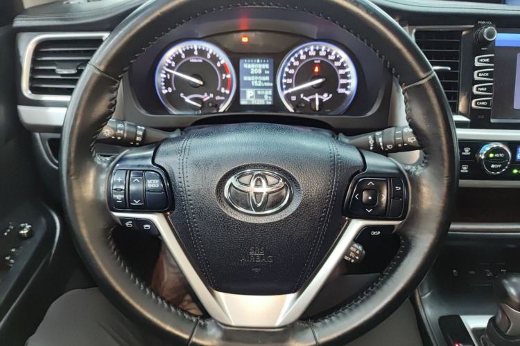 Used Toyota Highlander 2015 2.0T Four-Wheel Drive Luxury Edition 7-Seater Steering Wheel