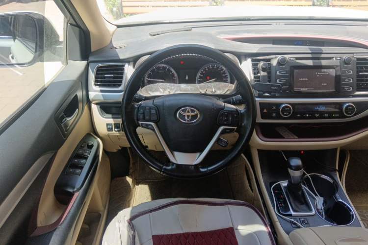 Used Toyota Highlander 2015 2.0T Four-Wheel Drive Luxury Edition 7-Seater Steering Wheel