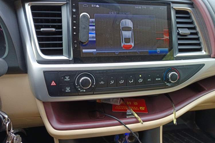 Used Toyota Highlander 2017 2.0T Two-Wheel Drive Elite Edition 5 Seats Audio And AC Panel
