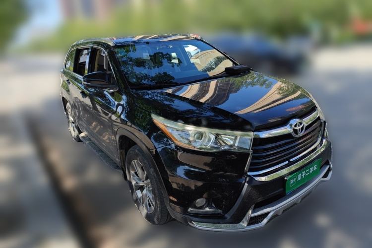 Used Toyota Highlander 2017 2.0T Four-Wheel Drive Elite Edition 7-Seater Front Right 45 Deg