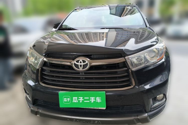 Used Toyota Highlander 2017 2.0T Four-Wheel Drive Black Edition Limited Model Front Right 45 Deg