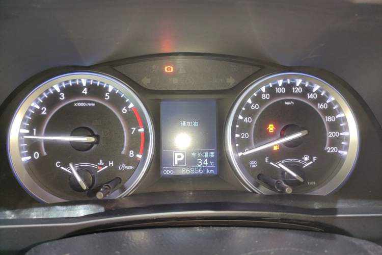 Used Toyota Highlander 2017 2.0T Four-Wheel Drive Elite Edition 7-Seater Instrument Cluster