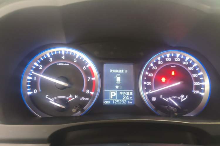 Used Toyota Highlander 2017 2.0T Four-Wheel Drive Luxury Edition 7 Seats Instrument Cluster