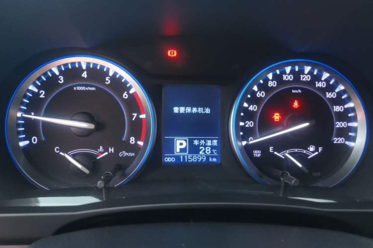 Used Toyota Highlander 2017 2.0T Four-Wheel Drive Luxury Edition 7 Seats Instrument Cluster