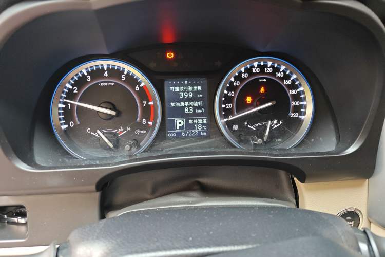 Used Toyota Highlander 2017 2.0T Two-Wheel Drive Elite Edition 5 Seats Instrument Cluster