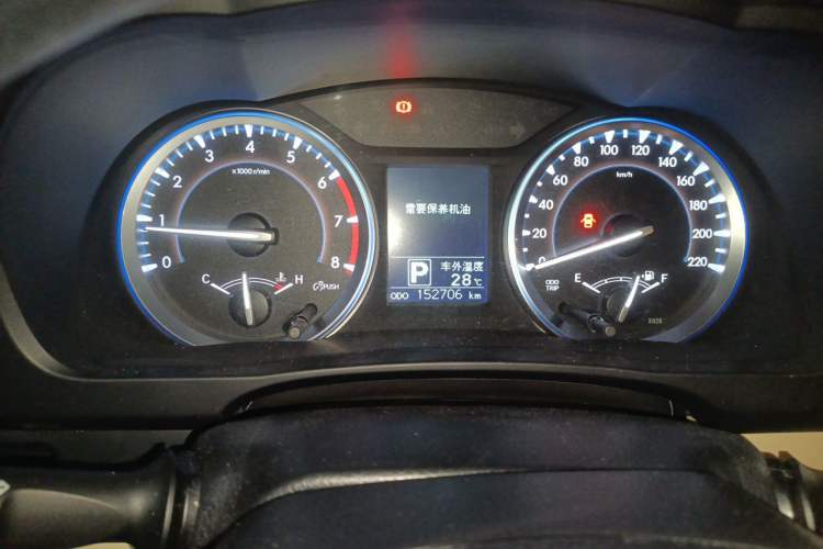 Used Toyota Highlander 2017 2.0T Four-Wheel Drive Elite Edition 7-Seater Odometer Close Up