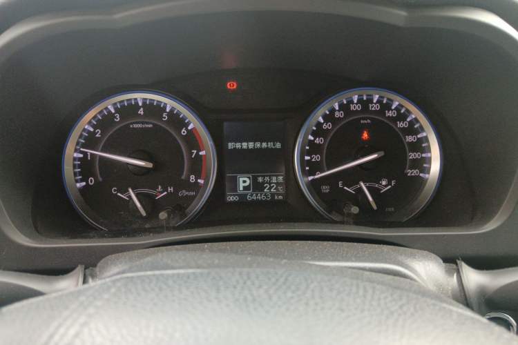 Used Toyota Highlander 2017 2.0T Four-Wheel Drive Black Edition Limited Model Odometer Close Up