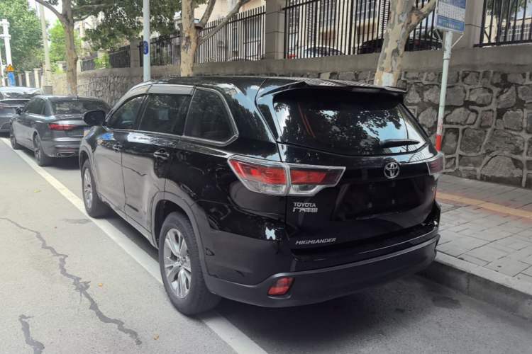 Used Toyota Highlander 2017 2.0T Two-Wheel Drive Elite Version 7 Seats Rear Left 45 Deg
