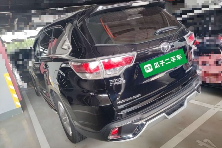 Used Toyota Highlander 2017 2.0T Four-Wheel Drive Luxury Edition 7 Seats Rear Left 45 Deg