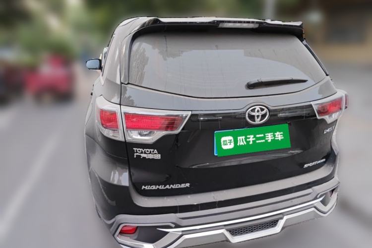 Used Toyota Highlander 2017 2.0T Four-Wheel Drive Luxury Edition 7 Seats Rear Left 45 Deg