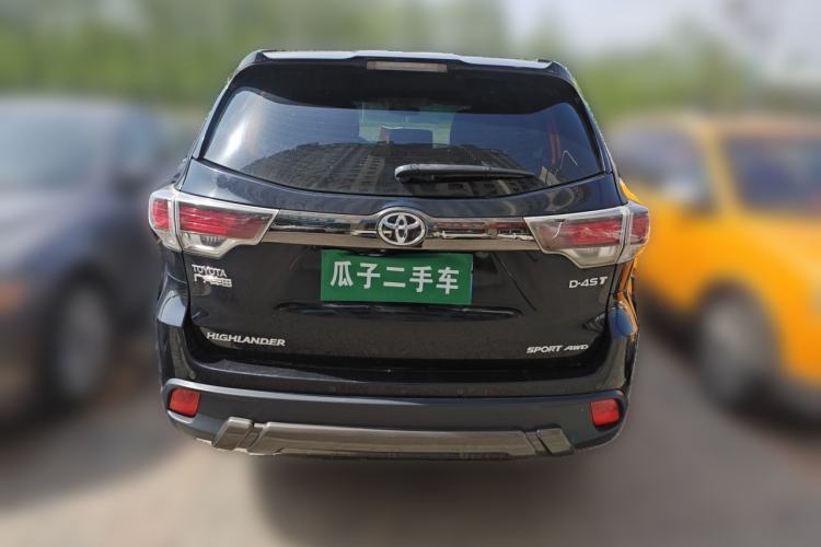 Used Toyota Highlander 2017 2.0T Four-Wheel Drive Black Edition Limited Model Rear