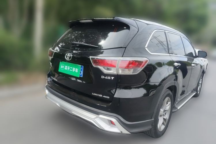 Used Toyota Highlander 2017 2.0T Four-Wheel Drive Ultimate Edition 7 Seats Rear Right 45 Deg