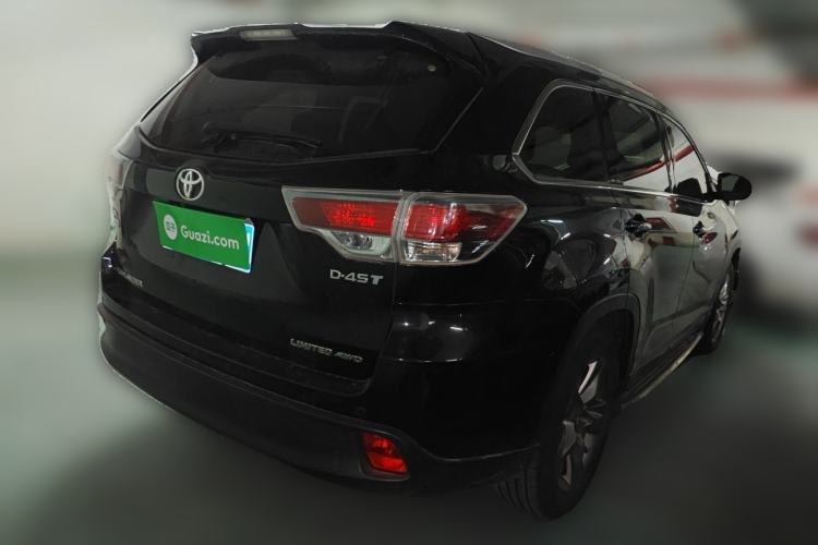 Used Toyota Highlander 2017 2.0T Four-Wheel Drive Ultimate Edition 7 Seats Rear Right 45 Deg
