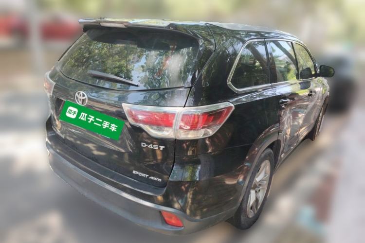 Used Toyota Highlander 2017 2.0T Four-Wheel Drive Luxury Edition 7 Seats Rear Right 45 Deg