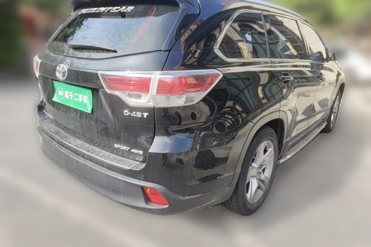Used Toyota Highlander 2017 2.0T Four-Wheel Drive Luxury Edition 7 Seats Rear Right 45 Deg