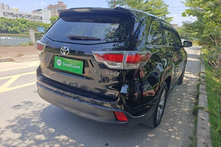 Used Toyota Highlander 2017 2.0T Four-Wheel Drive Elite Edition 7-Seater Rear Right 45 Deg