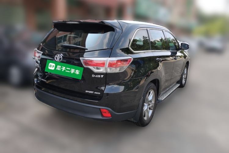 Used Toyota Highlander 2017 2.0T Four-Wheel Drive Luxury Edition 7 Seats Rear Right 45 Deg