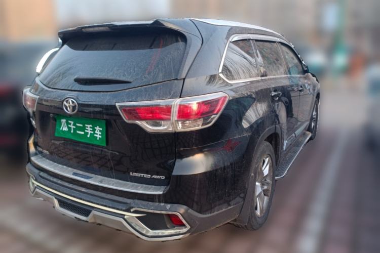 Used Toyota Highlander 2017 2.0T Four-Wheel Drive Luxury Edition 7 Seats Rear Right 45 Deg