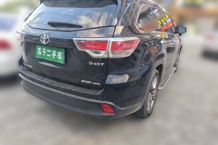 Used Toyota Highlander 2017 2.0T Four-Wheel Drive Luxury Edition 7 Seats Rear Right 45 Deg