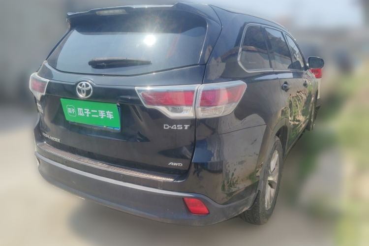 Used Toyota Highlander 2017 2.0T Four-Wheel Drive Elite Edition 7-Seater Rear Right 45 Deg
