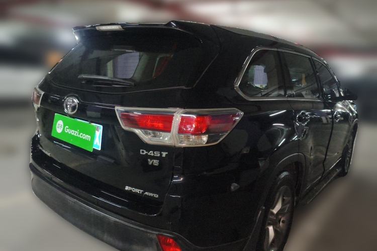 Used Toyota Highlander 2017 2.0T Four-Wheel Drive Luxury Edition 7 Seats Rear Right 45 Deg