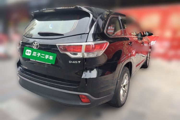 Used Toyota Highlander 2017 2.0T Two-Wheel Drive Elite Edition 5 Seats Rear Right 45 Deg