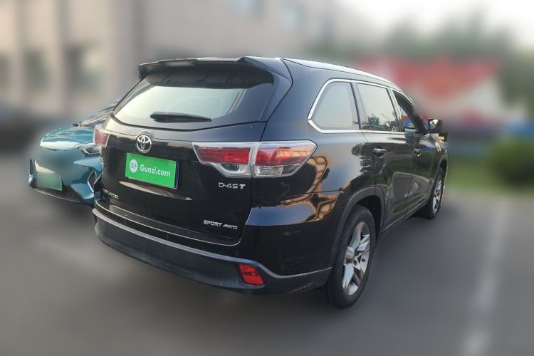 Used Toyota Highlander 2017 2.0T Four-Wheel Drive Luxury Edition 7 Seats Rear Right 45 Deg