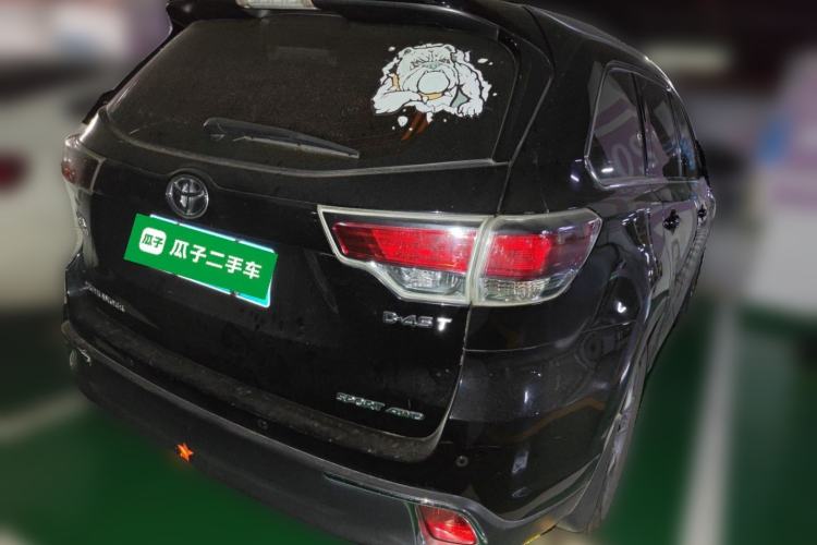 Used Toyota Highlander 2017 2.0T Four-Wheel Drive Luxury Edition 7 Seats Rear Right 45 Deg