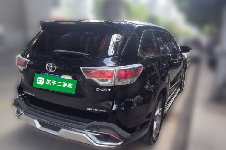 Used Toyota Highlander 2017 2.0T Four-Wheel Drive Luxury Edition 7 Seats Rear Right 45 Deg