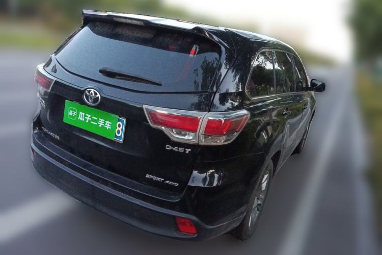 Used Toyota Highlander 2017 2.0T Four-Wheel Drive Luxury Edition 7 Seats Rear Right 45 Deg