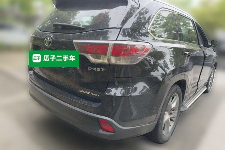 Used Toyota Highlander 2017 2.0T Four-Wheel Drive Luxury Edition 7 Seats Rear Right 45 Deg