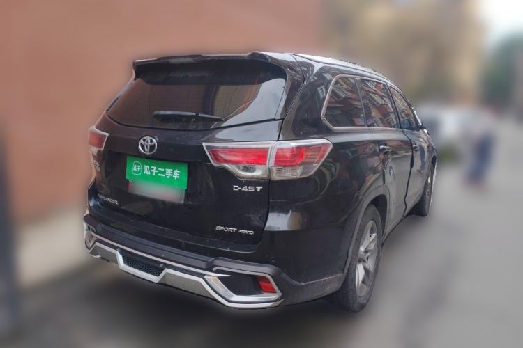 Used Toyota Highlander 2017 2.0T Four-Wheel Drive Luxury Edition 7 Seats Rear Right 45 Deg