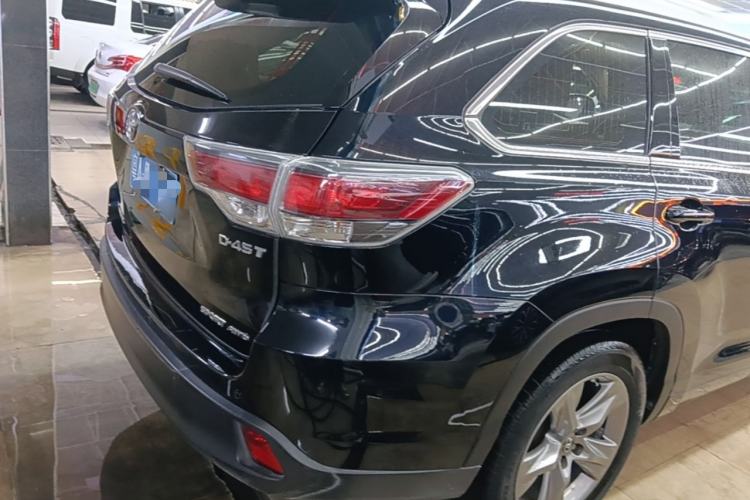 Used Toyota Highlander 2017 2.0T Four-Wheel Drive Luxury Edition 7 Seats Rear Right 45 Deg