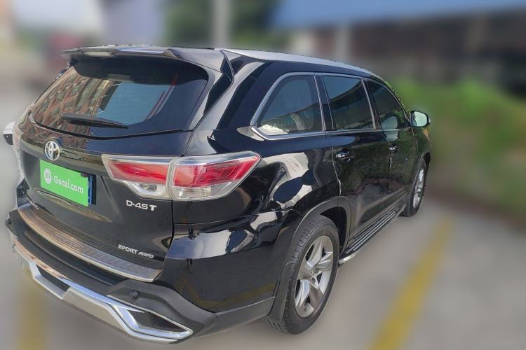 Used Toyota Highlander 2017 2.0T Four-Wheel Drive Luxury Edition 7 Seats Rear Right 45 Deg