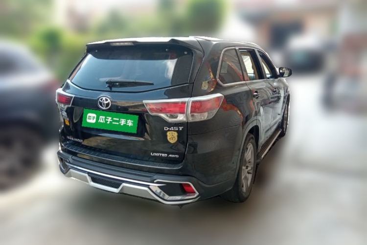 Used Toyota Highlander 2017 2.0T Four-Wheel Drive Ultimate Edition 7 Seats Rear Right 45 Deg