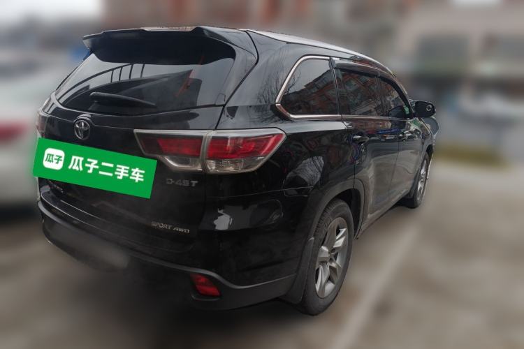 Used Toyota Highlander 2017 2.0T Four-Wheel Drive Luxury Edition 7 Seats Rear Right 45 Deg