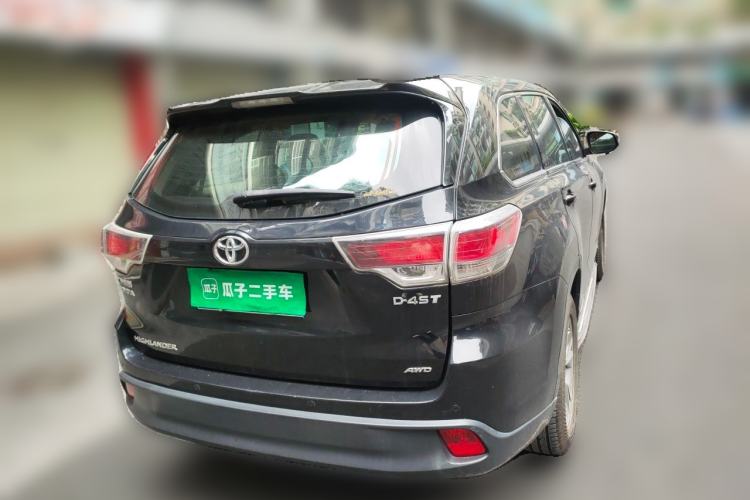 Used Toyota Highlander 2017 2.0T Four-Wheel Drive Elite Edition 7-Seater Rear Right 45 Deg