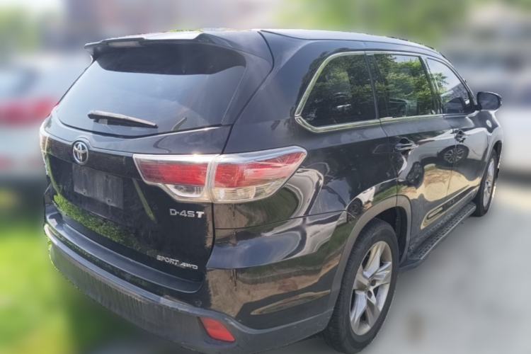 Used Toyota Highlander 2017 2.0T Four-Wheel Drive Luxury Edition 7 Seats Rear Right 45 Deg