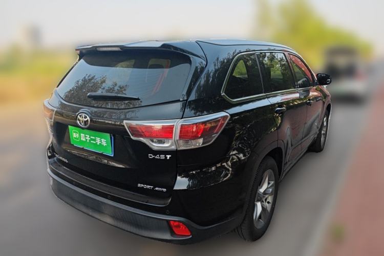 Used Toyota Highlander 2017 2.0T Four-Wheel Drive Luxury Edition 7 Seats Rear Right 45 Deg