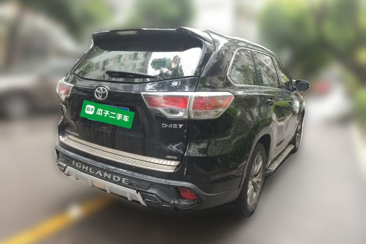 Used Toyota Highlander 2017 2.0T Four-Wheel Drive Elite Edition 7-Seater Rear Right 45 Deg