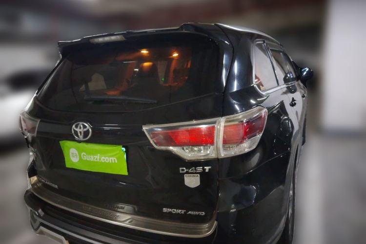 Used Toyota Highlander 2017 2.0T Four-Wheel Drive Luxury Edition 7 Seats Rear Right 45 Deg