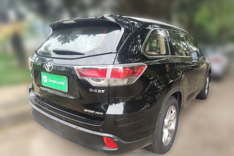 Used Toyota Highlander 2017 2.0T Four-Wheel Drive Luxury Edition 7 Seats Rear Right 45 Deg
